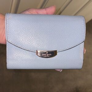 Kate Spade Light Blue Leather Wallet